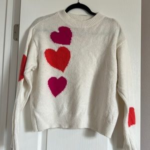 Sweater with hearts
